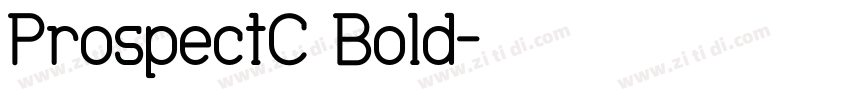 ProspectC Bold字体转换